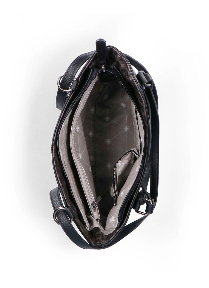 Rieker, Tasche, Damen, mit optischen Leo-Highlights SCHWARZ